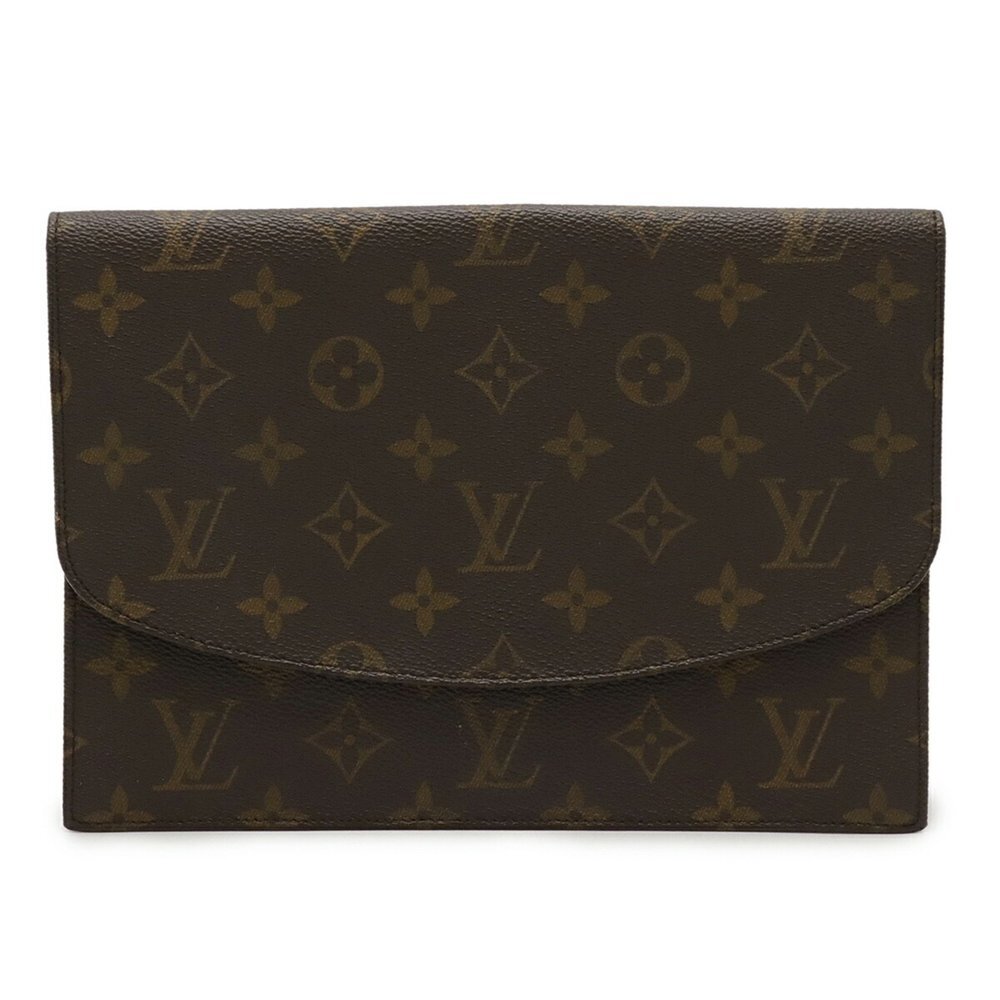 LOUIS VUITTON Authentic Brown Monogram Pochette Pouch - Picture 2 of 8